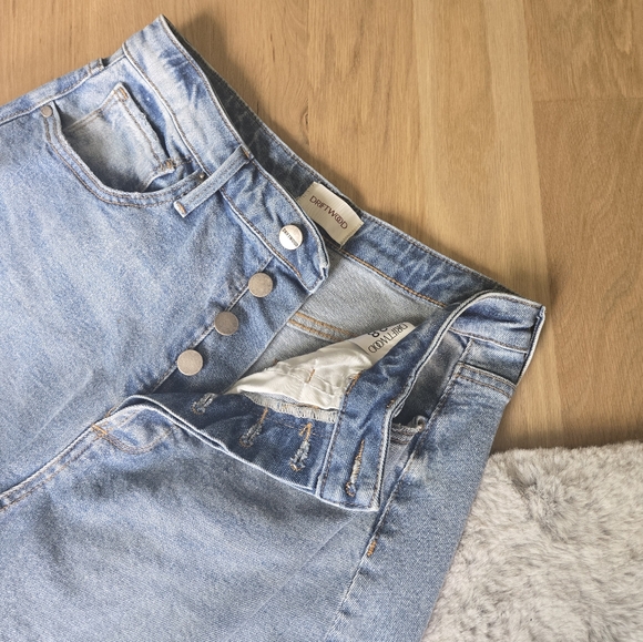 Light Blue Denim Women Skirt - Picture 3 of 4